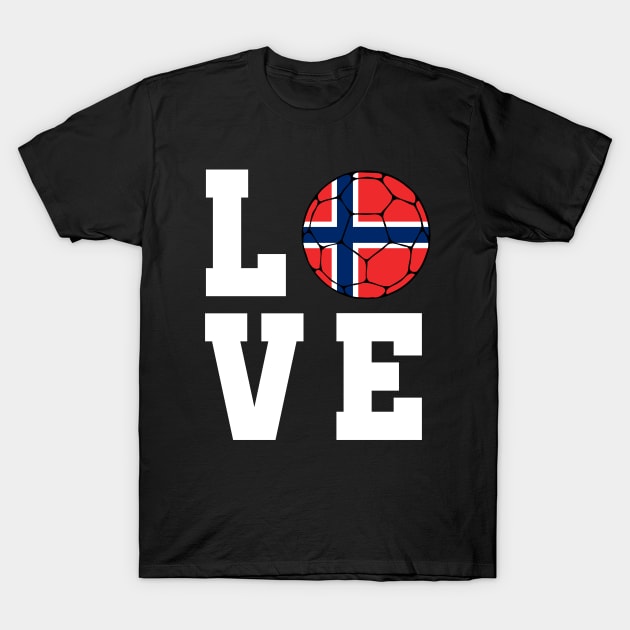 Norway Football T-Shirt by footballomatic